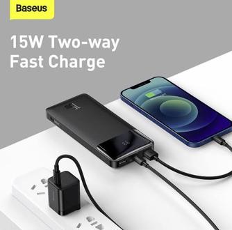 Baseus Bipow Digital Display 15W 10000mAh Power Bank