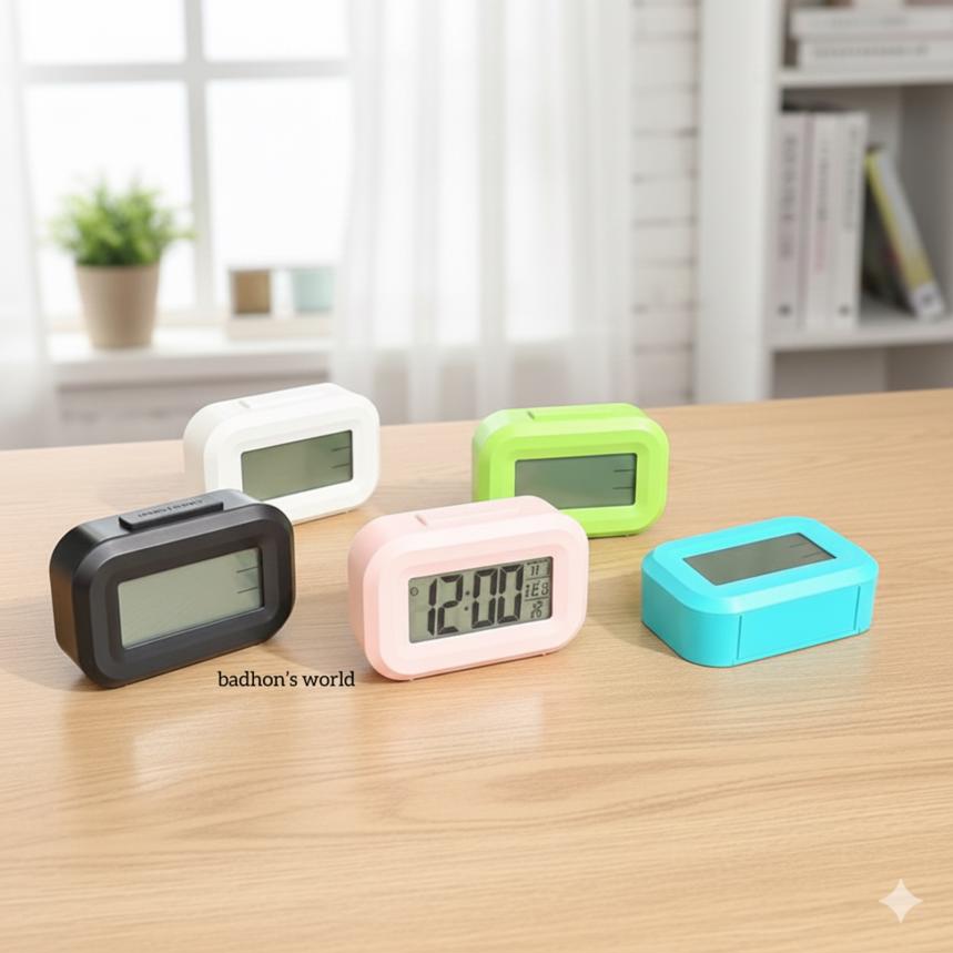 LED Mini Digital LCD Table alarm clock Timers T0388