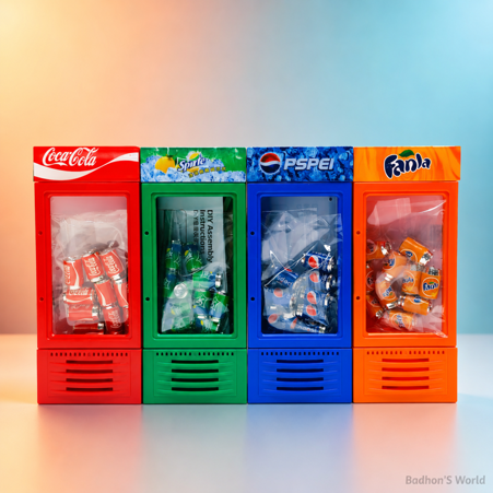 Mini Beverage Fridge Display Toy 1 Piece