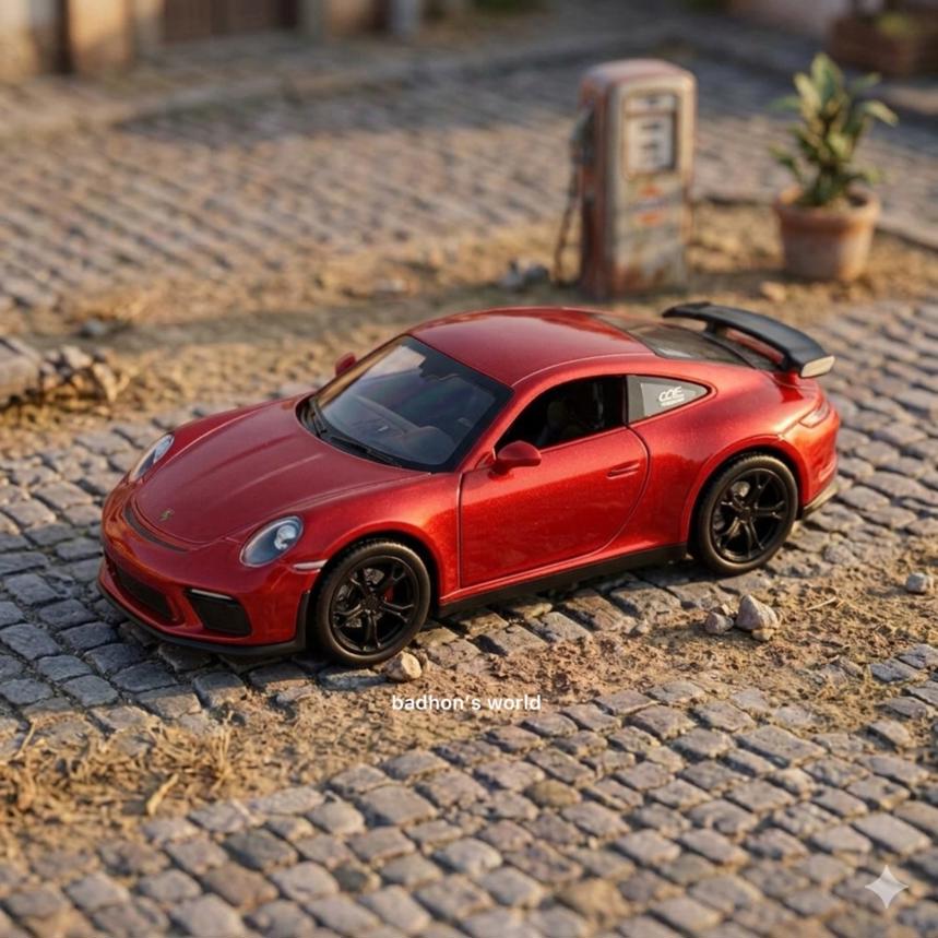 HCF Diecast Car Model - Lighting and Spray (Porsche 911) HCL-523 C0060
