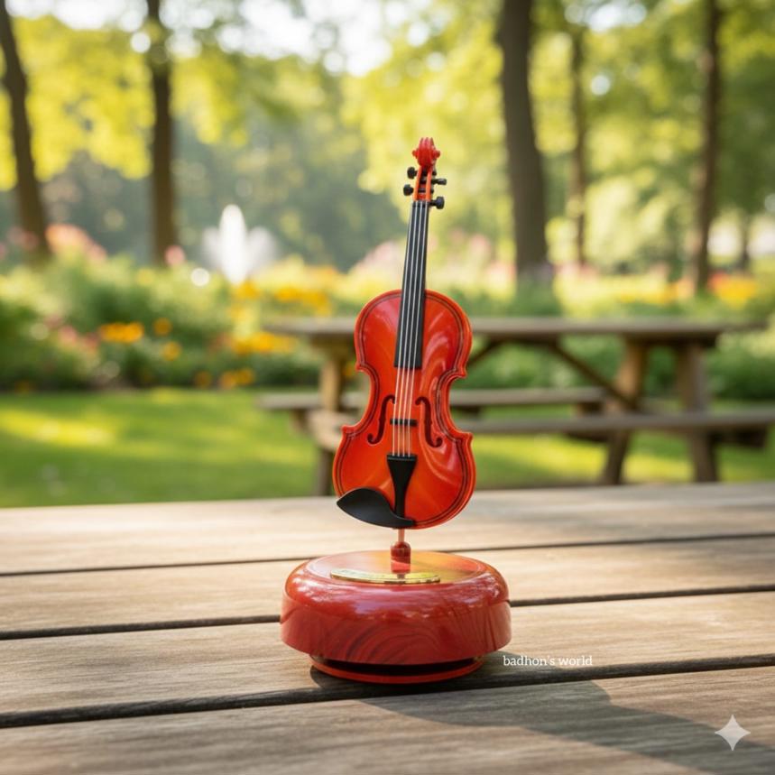Rotating Pipa Musical Box (Chinese Lute Model) B0397