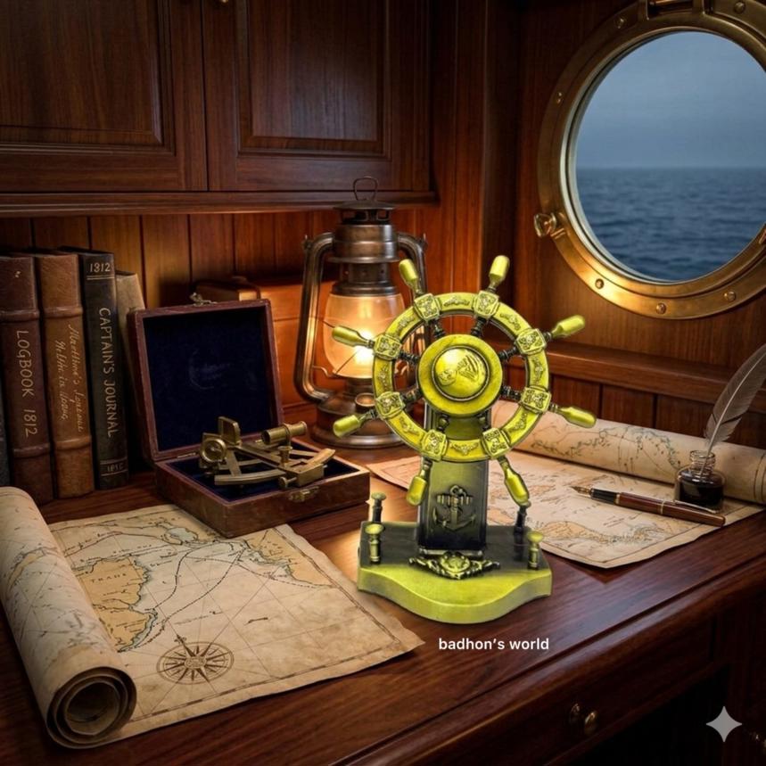 Ship Steering Wheel Showpiece 0076